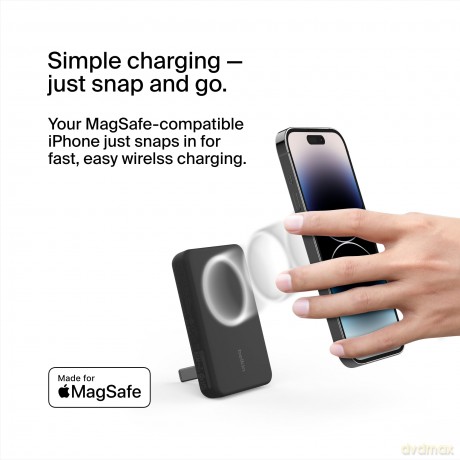 Magnetyczny Power Bank ze standem Czarny