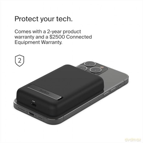 Magnetyczny Power Bank ze standem Czarny