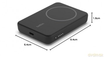 Magnetyczny Power Bank ze standem Czarny