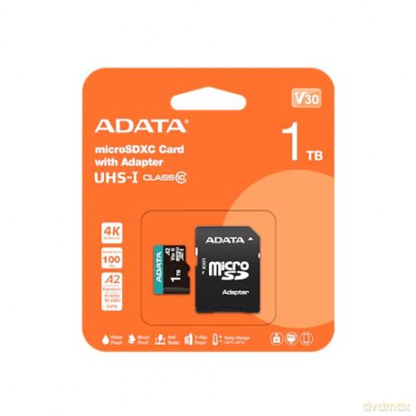 Micro SD PremierPro 1TB UHS1 U3 V30 100/85 MB/s + adapter