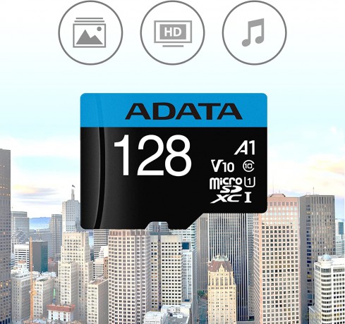 microSD Premier 128GB UHS1/CL10/A1+adapter