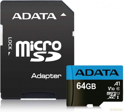 microSD Premier 64GB UHS1/CL10/A1+adapter