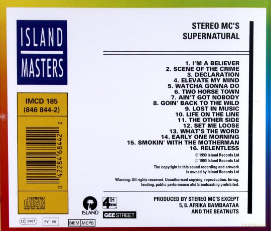 Stereo Mc's: Supernatural [CD]