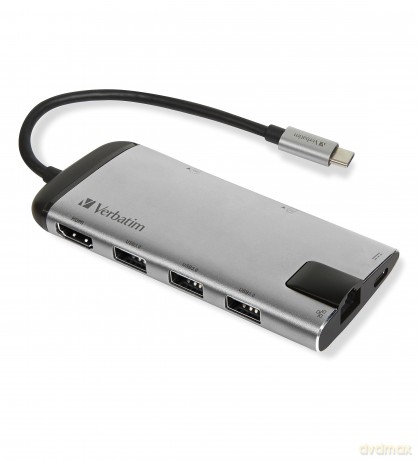 Multi Port USB-C 3.1, 3x USB 3.0, HDMI 4K, type-c, RJ-45, SD/micro SD
