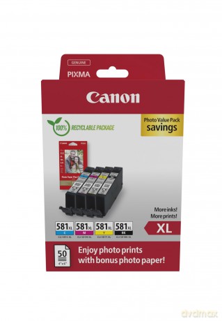 Multipack CLI-581XL BK/C/M/Y Photo Value 2052C006