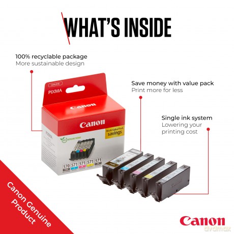 Multipack PGI-570/CLI-571 PGBK/C/M /Y/BK 0372C006