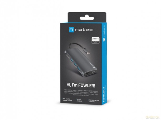 Multiport Adapter Fowler 2 V2 USB-C->HUB USB 3.0 3X, HDMI4K