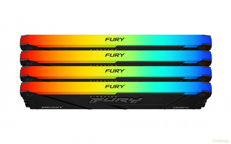 Pamięć DDR4 Fury Beast RGB 32GB(4* 8GB)/3600 CL17