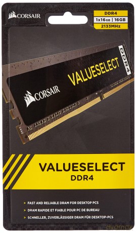 Pamięć DDR4 VALUESELECT 16GB/2133 (1x16GB) CL15 BLACK
