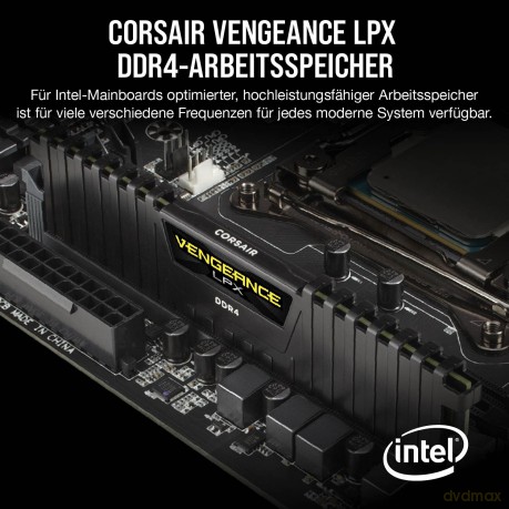 Pamięć DDR4 Vengeance LPX 16GB/3600(2*8GB) BLACK CL18 Ryzen kit
