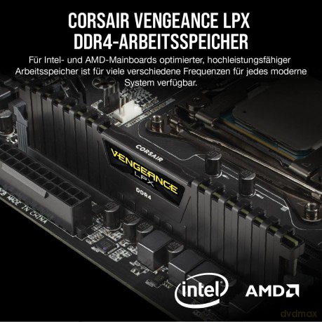 Pamięć DDR4 Vengeance LPX 32GB/3200 (2*16GB) CL16 czarna