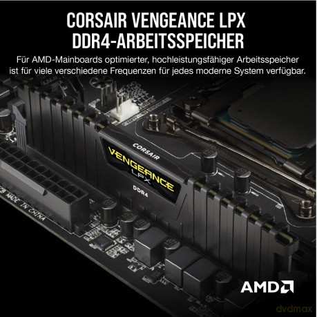 Pamięć DDR4 Vengeance LPX 32GB/3600(2*16GB) BLACK CL18 Ryzen kit