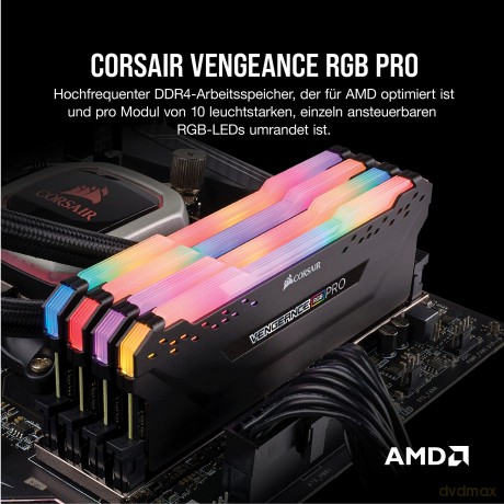 Pamięć DDR4 Vengeance RGB 64GB/3600(2*32GB) BLACK CL18