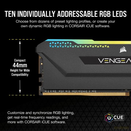 Pamięć DDR4 Vengeance RGB PRO SL 32GB/3200 (2*16GB) czarna CL16