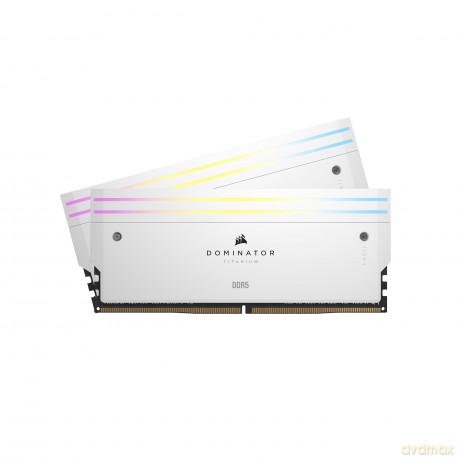 Pamięć DDR5 Dominator Titanium RGB 64GB/6600(2*32GB) CL32 Intel XMP biała