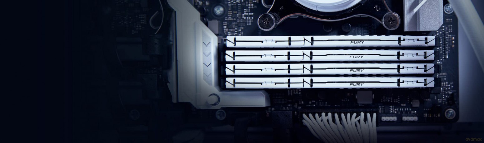 Pamięć DDR5 Fury Beast 128GB(4*32GB)/5600 CL40 biała