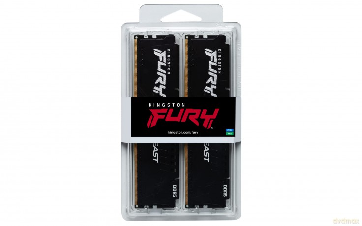 Pamięć DDR5 Fury Beast 32GB(2*16GB)/5200 CL40 czarna