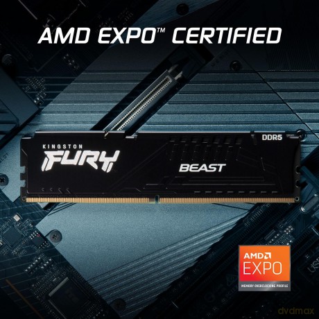 Pamięć DDR5 Fury Beast 64GB(2*32GB)/6000 CL30 EXPO czarna
