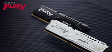 Pamięć DDR5 Fury Beast 64GB(4*16GB)/6000 CL40 biała