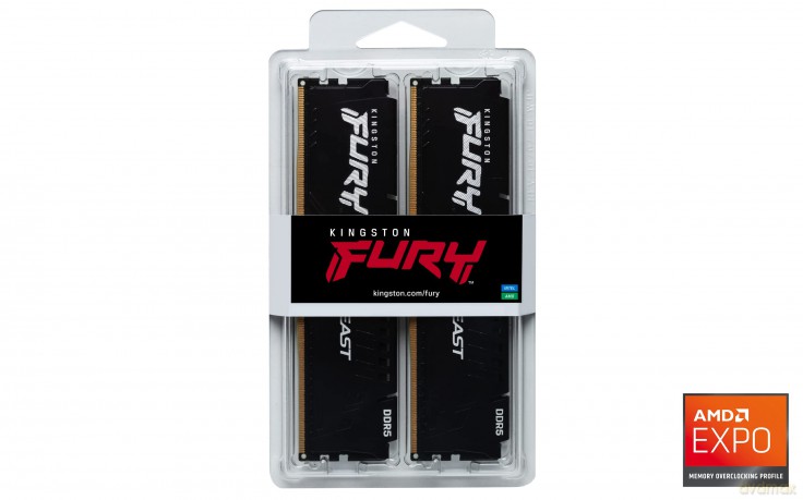 Pamięć DDR5 Fury Beast Black 32GB(2*16GB)/5200 CL36 EXPO