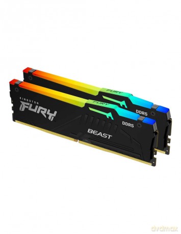 Pamięć DDR5 Fury Beast RGB 16GB(2* 8GB)/5600 CL36 EXPO czarna