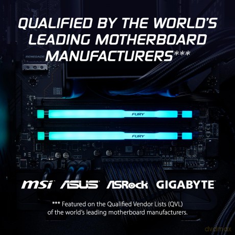 Pamięć DDR5 Fury Beast RGB 16GB(2*8GB)/6000 CL30 EXPO czarna
