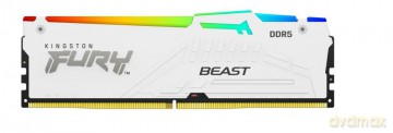 Pamięć DDR5 Fury Beast RGB 32GB(2*16GB)/5600 CL36 biała