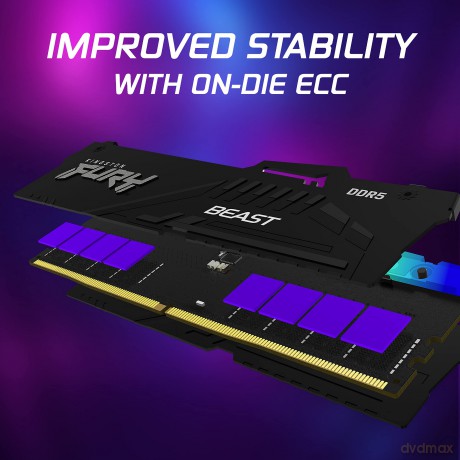 Pamięć DDR5 Fury Beast RGB 32GB(2*16GB)/5600 CL36 czarna EXPO