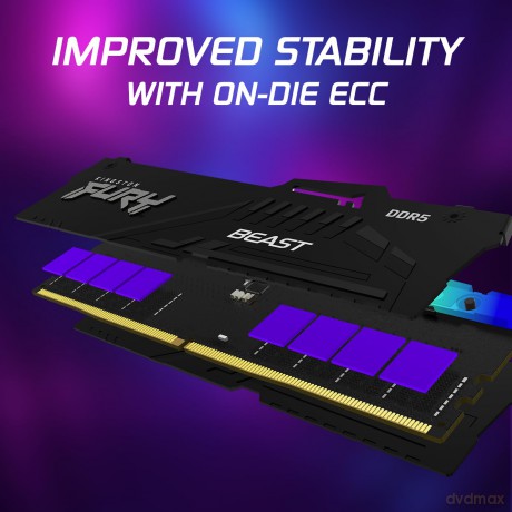 Pamięć DDR5 Fury Beast RGB 32GB(2*16GB)/6400 CL32 EXPO czarna