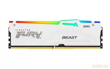Pamięć DDR5 Fury Beast RGB 64GB(2*32GB)/5600Mhz CL36 biała
