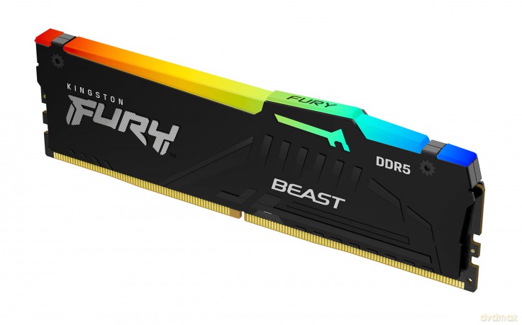 Pamięć DDR5 Fury Beast RGB 64GB(4*16GB)/6000 CL40 czarna