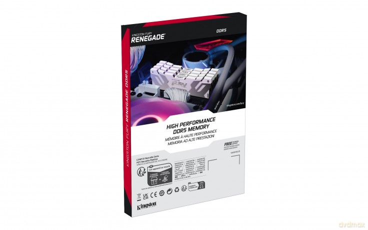 Pamięć DDR5 Fury Renegade 32GB(2*16GB)/6800 CL36 biała
