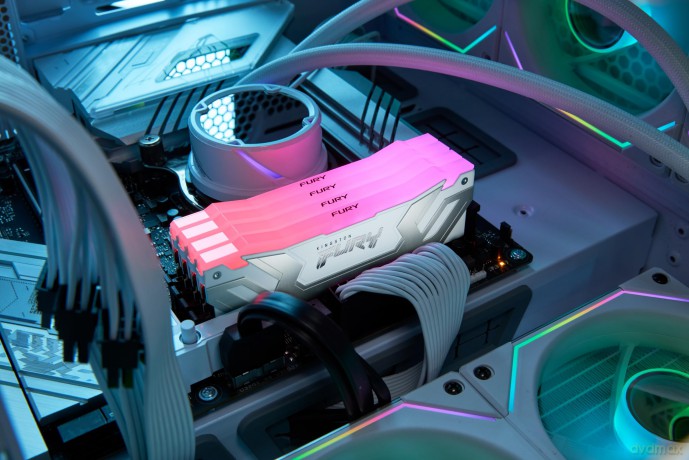 Pamięć DDR5 Fury Renegade RGB White 48GB(2*24GB)/8400 CL40