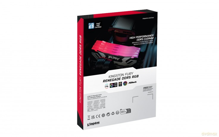 Pamięć DDR5 Fury Renegade Silver RGB 24GB(1*24GB)/8400 CL40