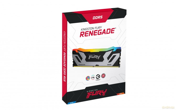 Pamięć DDR5 Fury Renegade Silver RGB 24GB(1*24GB)/8400 CL40