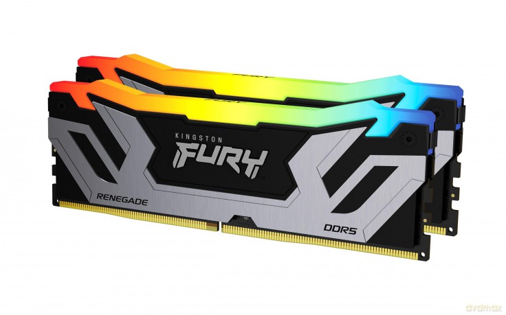 Pamięć DDR5 Fury Renegade Silver RGB 48GB(2*24GB)/8400 CL40