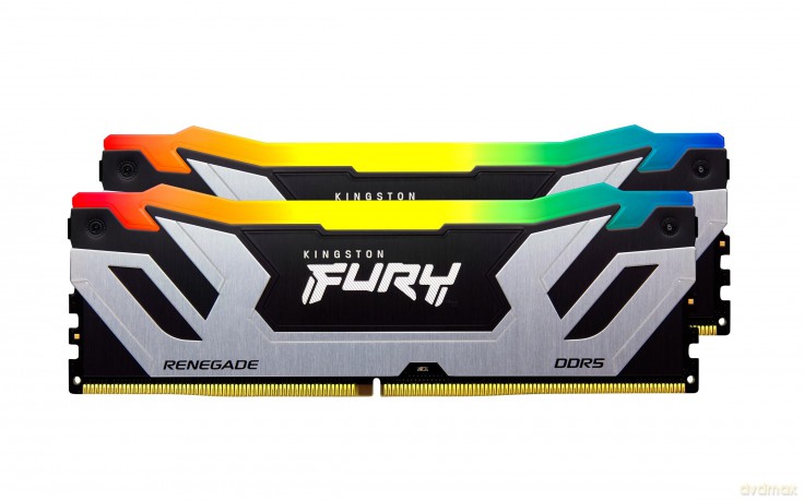 Pamięć DDR5 Fury Renegade Silver RGB 48GB(2*24GB)/8400 CL40