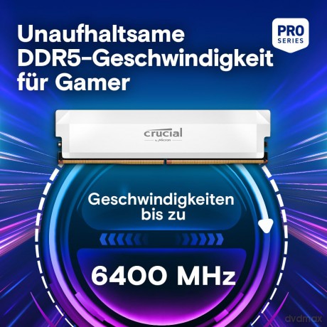 Pamięć DDR5 Pro OC 32/6400(2*16GB) CL38 biała
