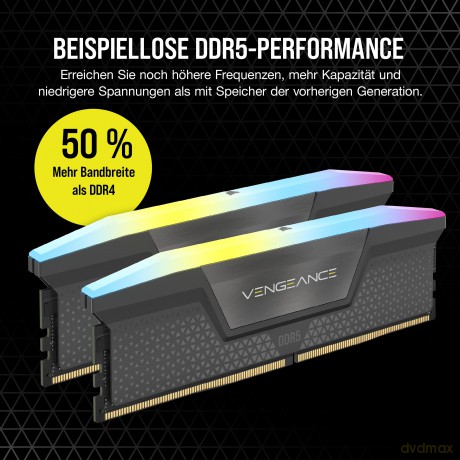 Pamięć DDR5 VENGEANCE RGB 64GB/6000 (2x32GB) CL30 AMD EXPO
