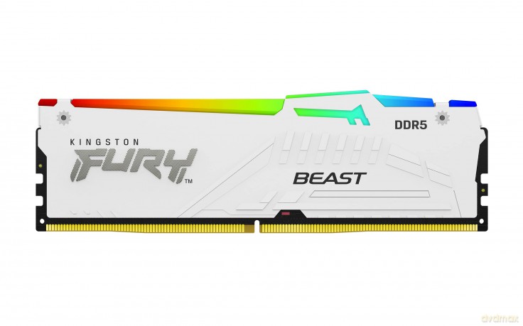 Pamięć do PC DDR5 Fury Beast RGB 16GB(1*16GB)/6000 CL36 biała