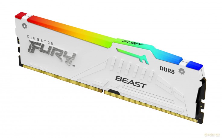 Pamięć do PC DDR5 Fury Beast RGB 16GB(1*16GB)/6000 CL36 biała