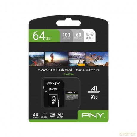 Pamięć MicroSDXC 64GB P-SDU64GV31100PRO-GE