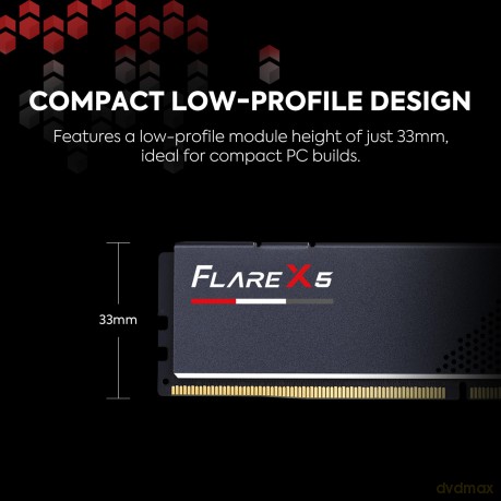 Pamięć PC DDR5 64GB (2x32GB) Flare X5 AMD 5600MHz CL36-36 czarna