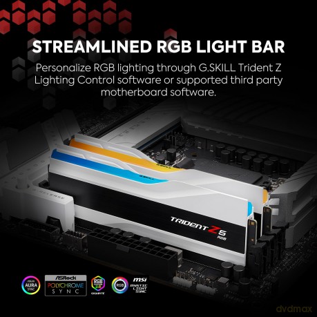 Pamięć PC DDR5 96GB (2x48GB) Trident Z5 RGB 6400MHz CL32 XMP3 biała