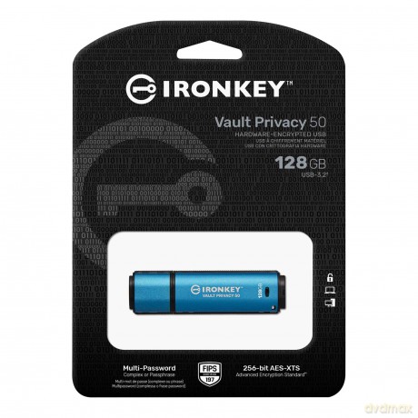 Pendrive 128GB IronKey Vault Privacy 50 AES-256 FIPS-197