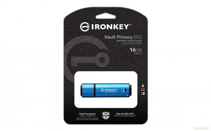 Pendrive 16GB IronKey Vault Privacy 50C AES-256 FIPS-197