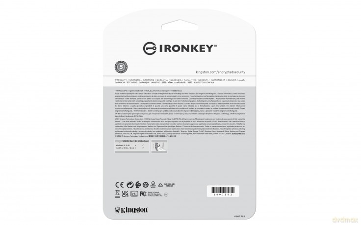 Pendrive 256GB IronKey Locker+50 AES Encrypted USBtoCloud
