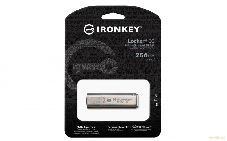 Pendrive 256GB IronKey Locker+50 AES Encrypted USBtoCloud