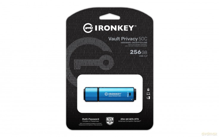 Pendrive 256GB IronKey Vault Privacy 50C AES-256 FIPS-197
