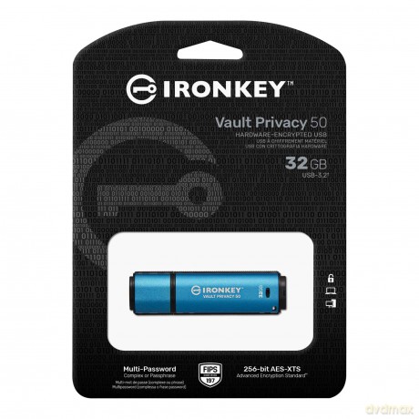 Pendrive 32GB IronKey Vault Privacy FIPS197 AES-256